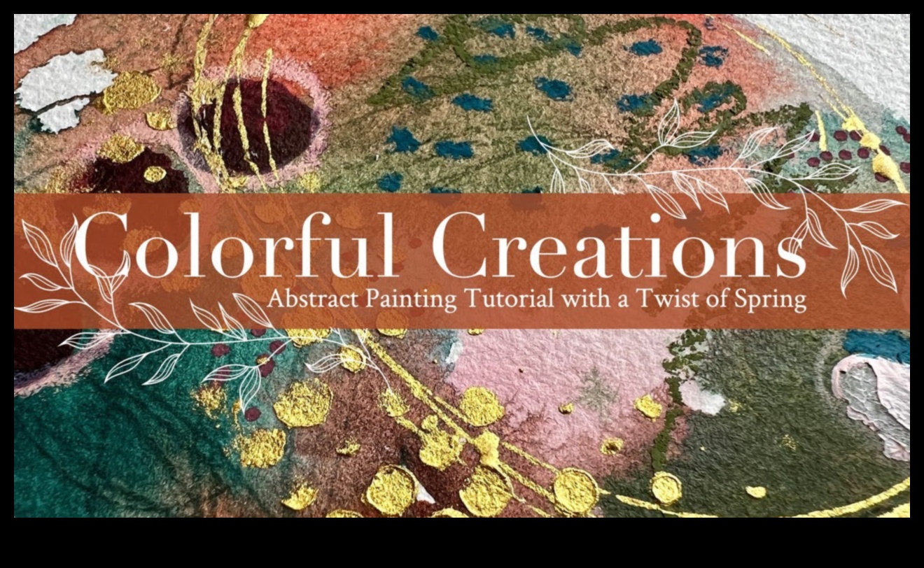 Spilgti izpēti: krāsu pievienošana abstraktiem darbiem