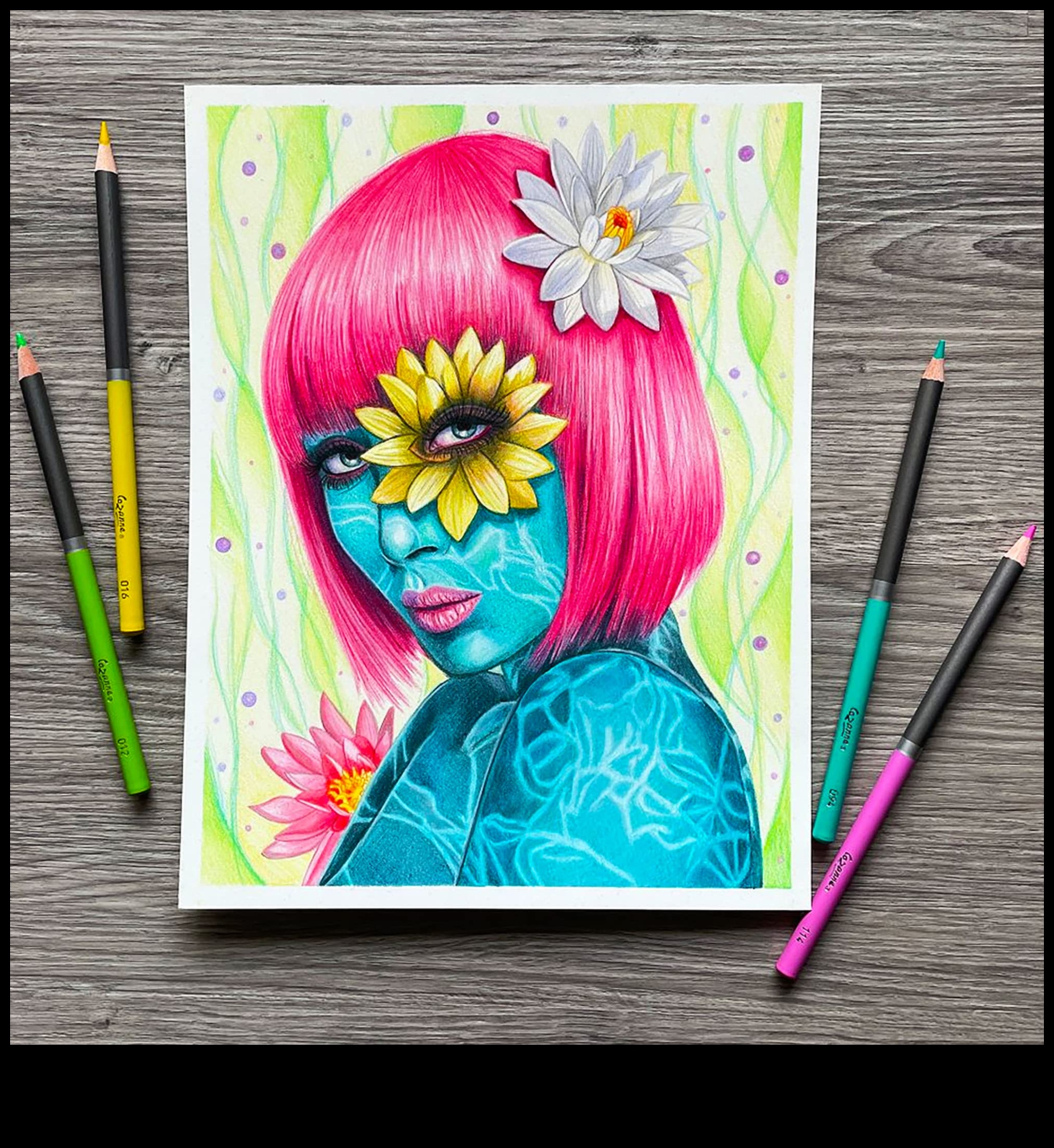 Krāsainu zīmuļu zīmēšana Radošā izeja 2 Krāsainu zīmuļu realitāte: iegūstiet reālas detaļas zīmējumos