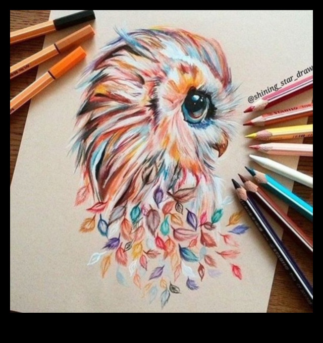 Krāsainu zīmuļu zīmēšana Radošā izeja 4 Krāsainu zīmuļu realitāte: iegūstiet reālas detaļas zīmējumos