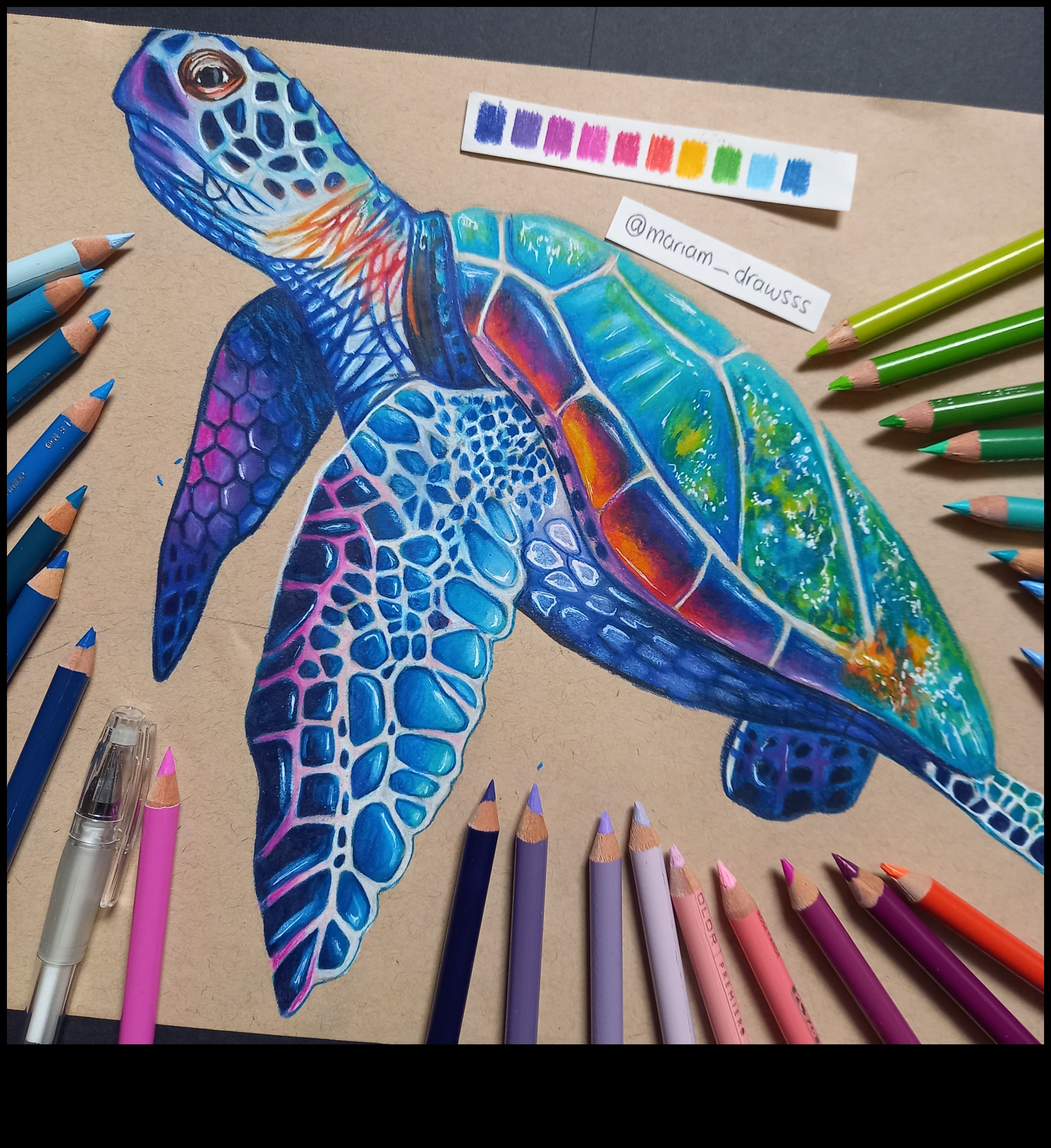 Krāsainu zīmuļu zīmēšana Radošā izeja 3 Krāsainu zīmuļu realitāte: iegūstiet reālas detaļas zīmējumos