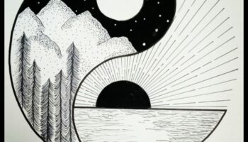 Harmonijas zīmēšana: līdzsvara un vienotības sasniegšana melnbaltā krāsā