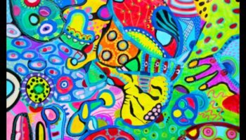 Spilgti izpēti: krāsu pievienošana abstraktiem darbiem