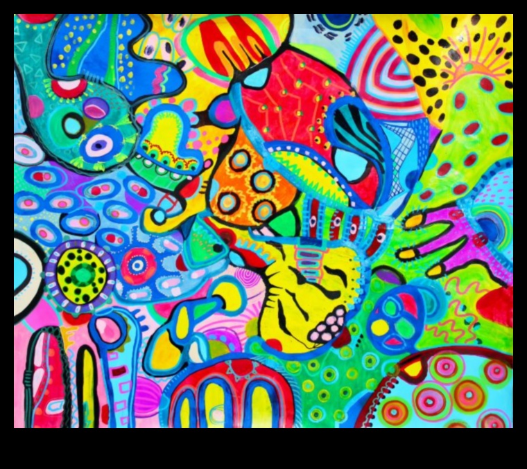 Spilgti izpēti: krāsu pievienošana abstraktiem darbiem