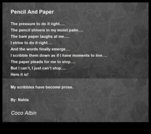 Zīmuļu un papīra dzeja: emociju izteikšana caur grafītu