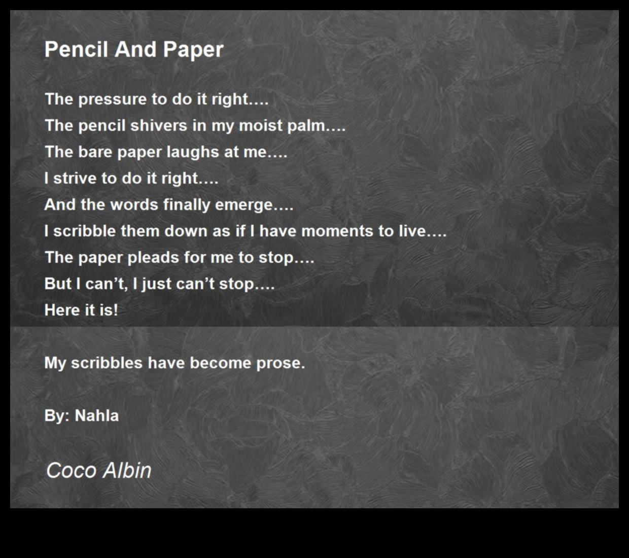Zīmuļu un papīra dzeja: emociju izteikšana caur grafītu